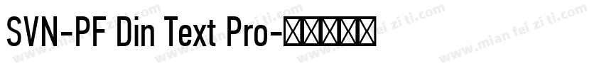 SVN-PF Din Text Pro字体转换